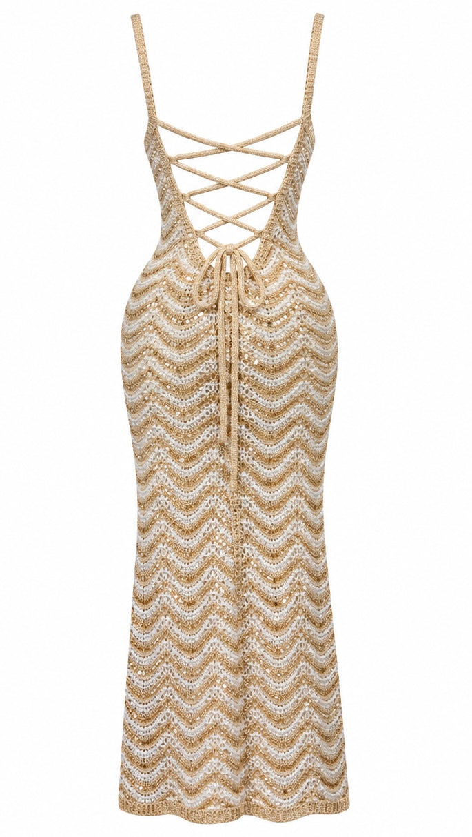 Mykonos Crochet Dress White