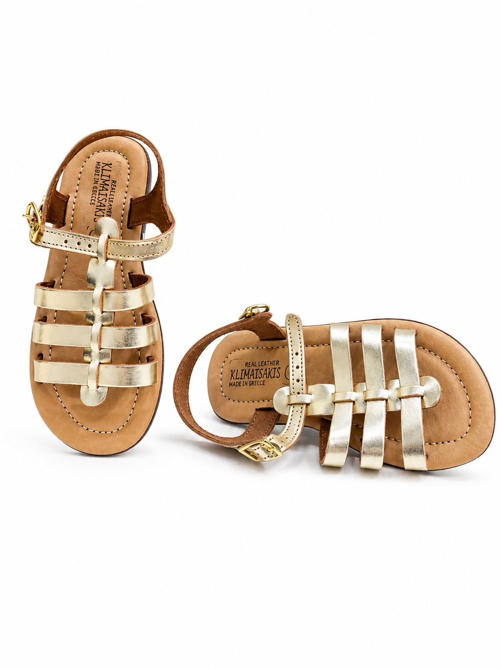 Kids Sandals - Gold Gladiator