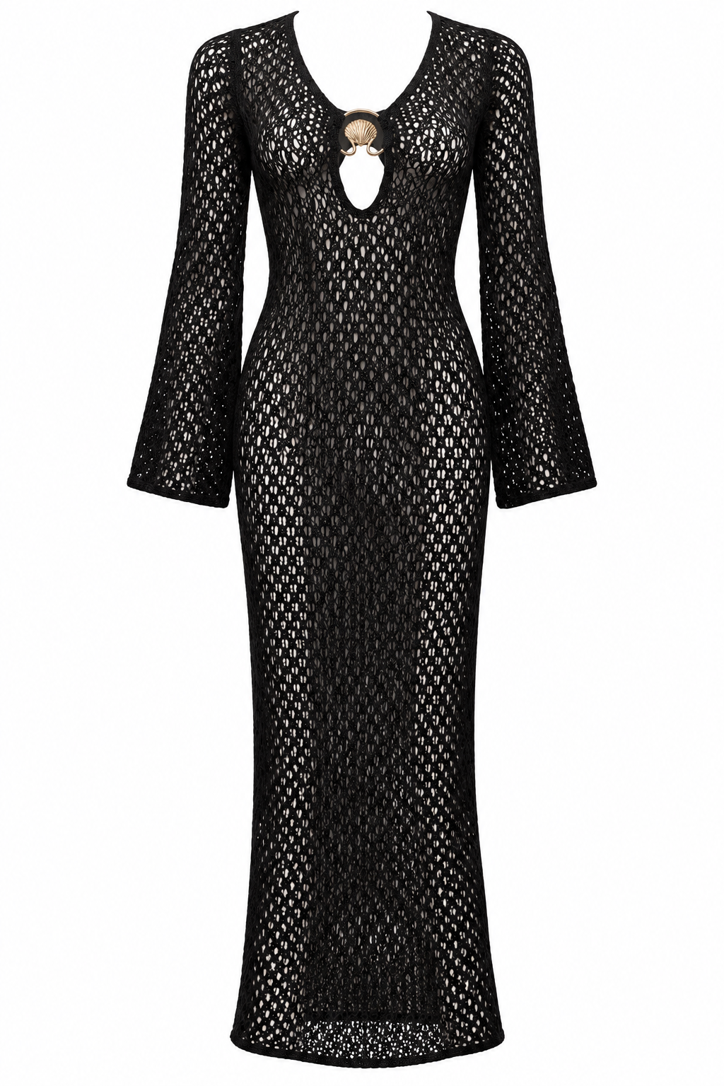 Naxos Maxi Knit Dress Black