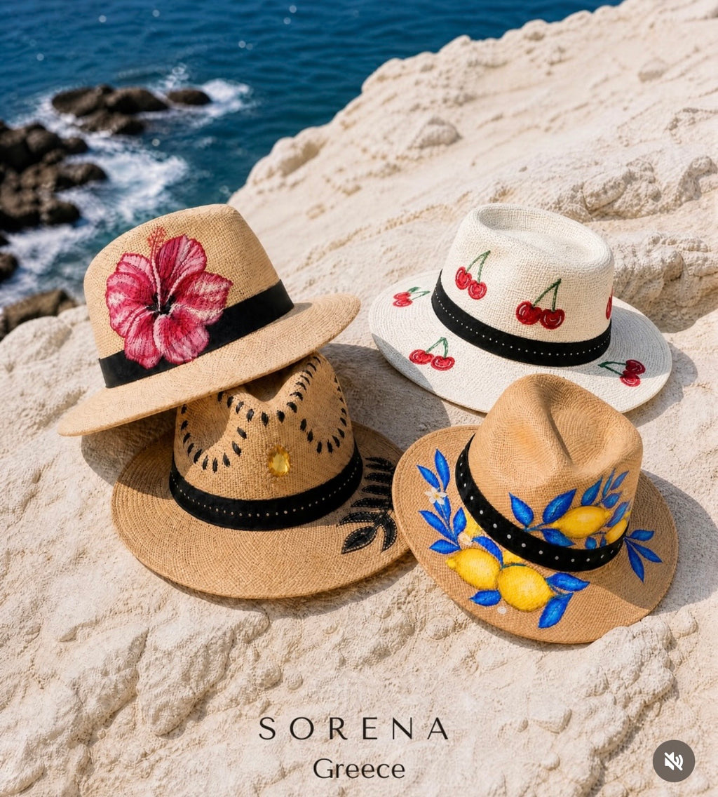 Hibiscus Straw Hat