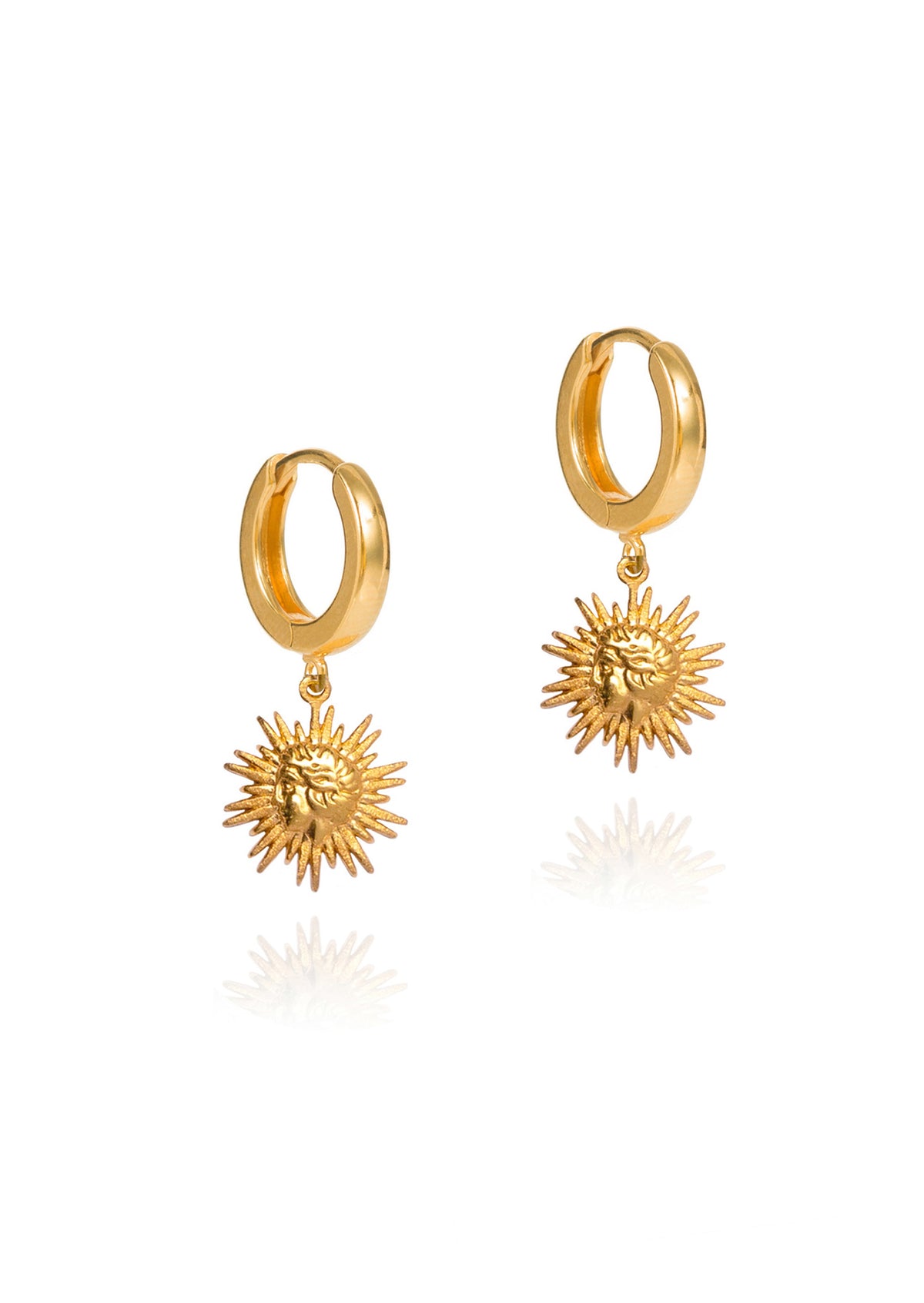 Sun Mini Slip On Earrings — Hermina Athens