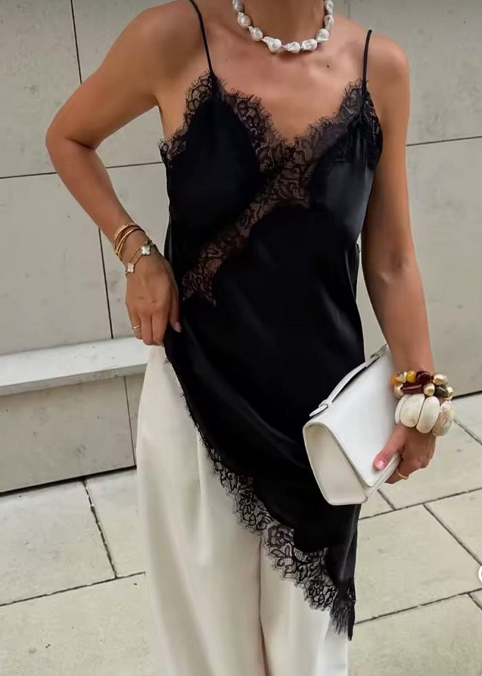 Viral Lace Dress in Black