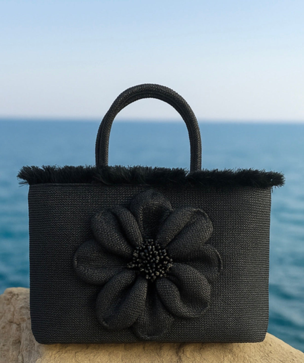Falbala Beach Bag Black