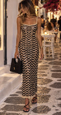 Mykonos Crochet Dress Black