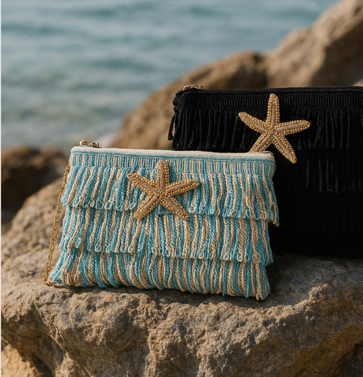 Asterias Blue Clutch