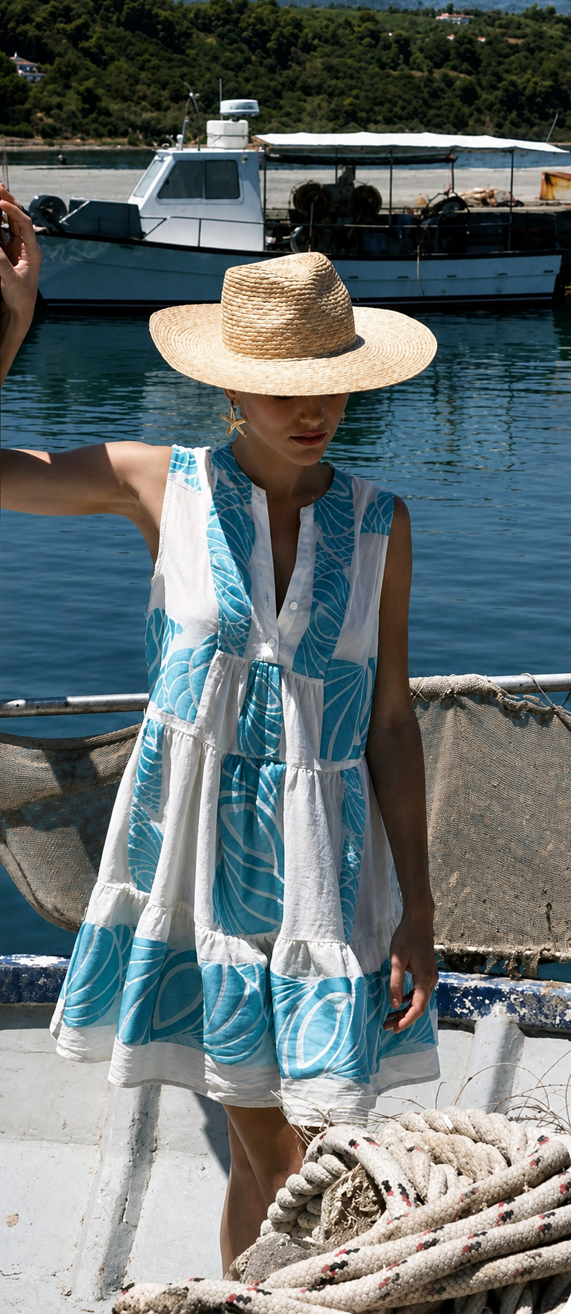 Light Blue Offwhite Dress — Mystery Resort