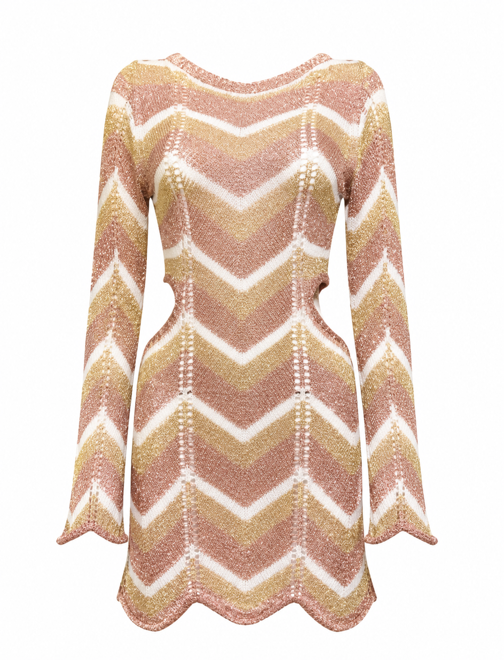 Spetses Pink gold knit dress