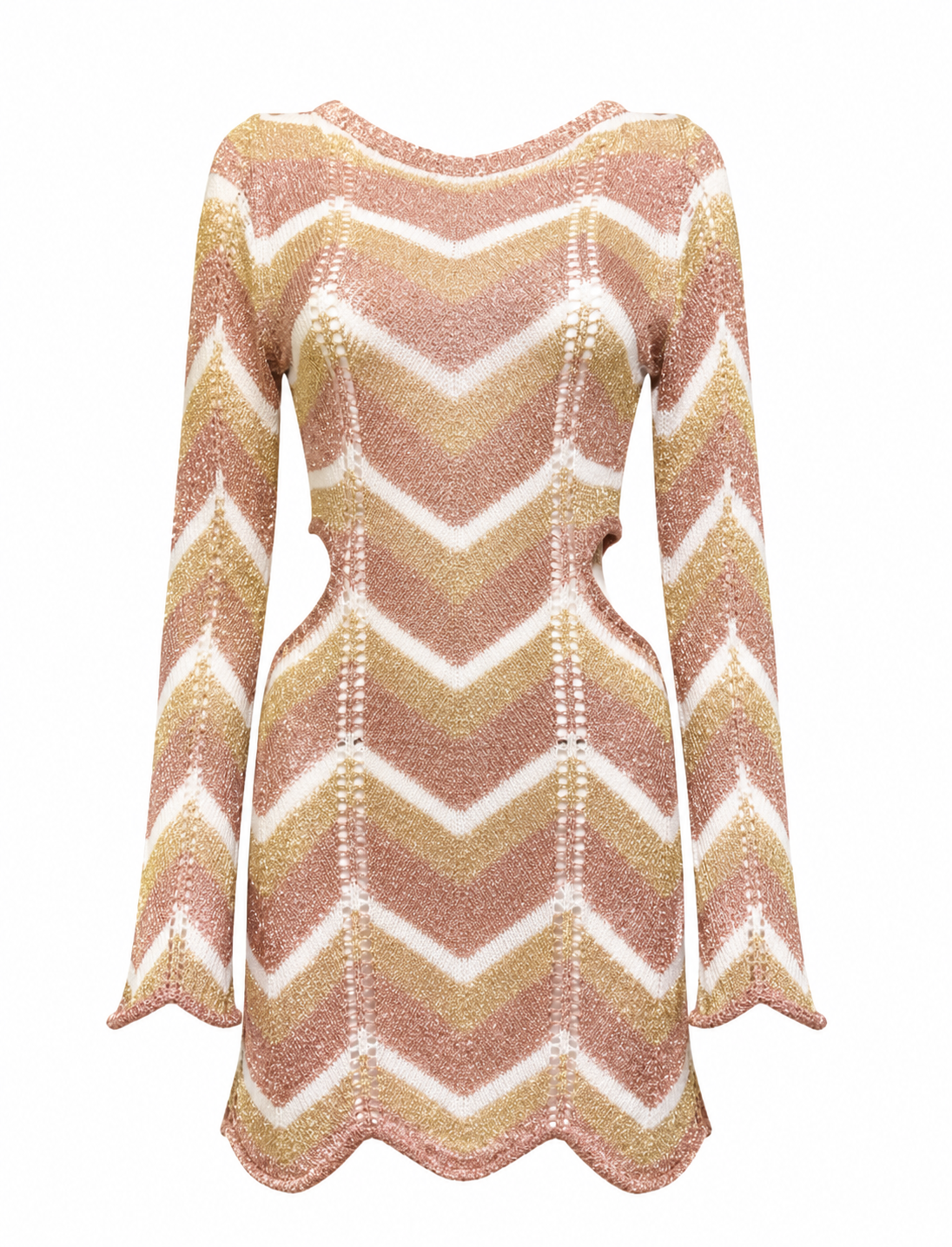 Spetses Pink gold knit dress