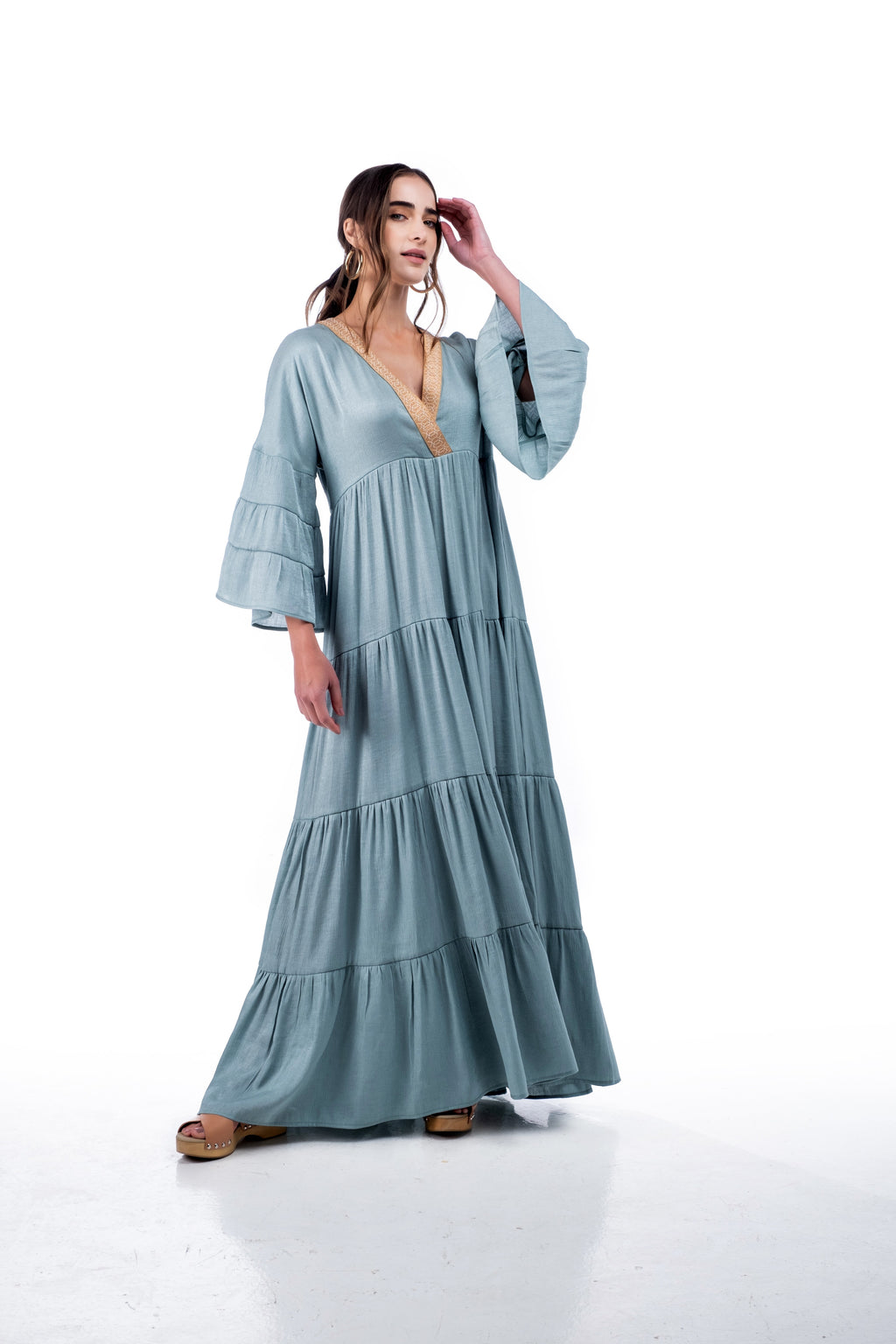 Alisahne cavallo maxi kaftan mint glam front.jpg