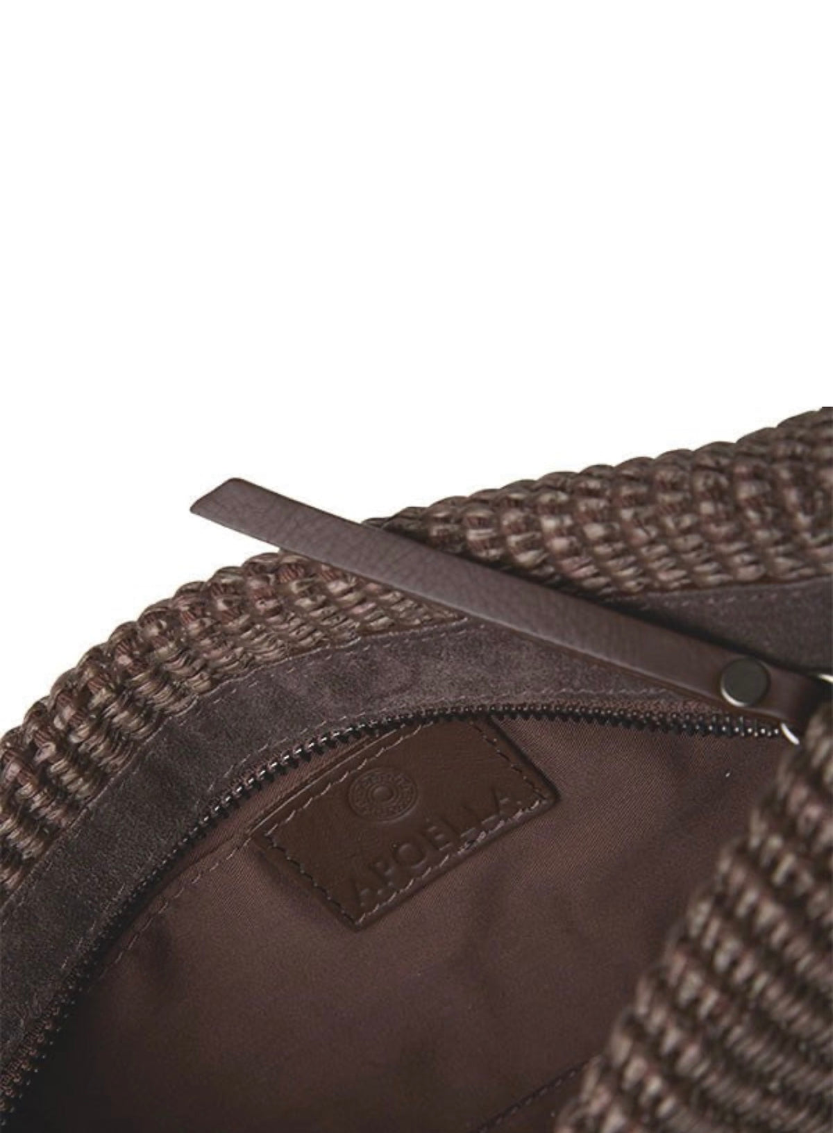 Apoella Aigina Straw Clutch Brown ghost close.jpg
