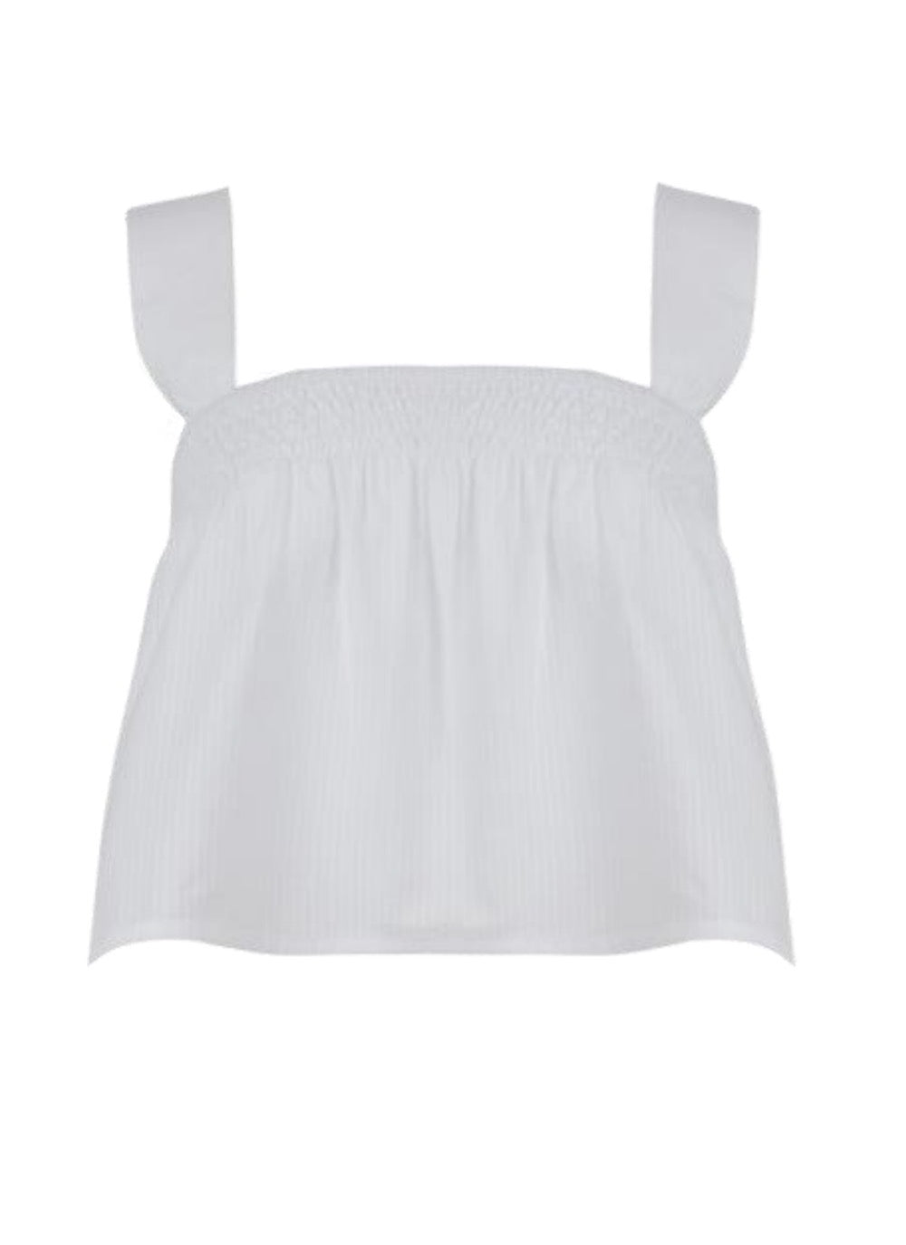 Apoella SELINI SMOCKED TOP STRIPED BEIGE SELINI SMOCKED TOP STRIPED BEIGE ghost.jpg