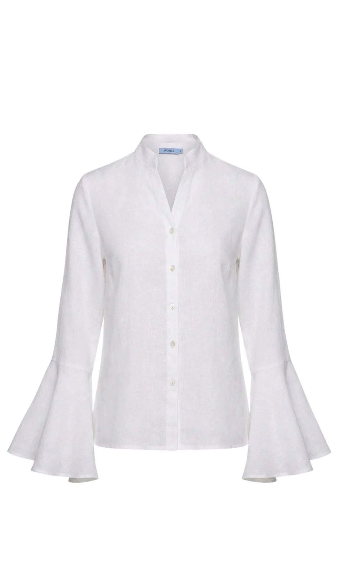Apoella VIRGINIA FRILL SHIRT WHITE ghost front.jpg