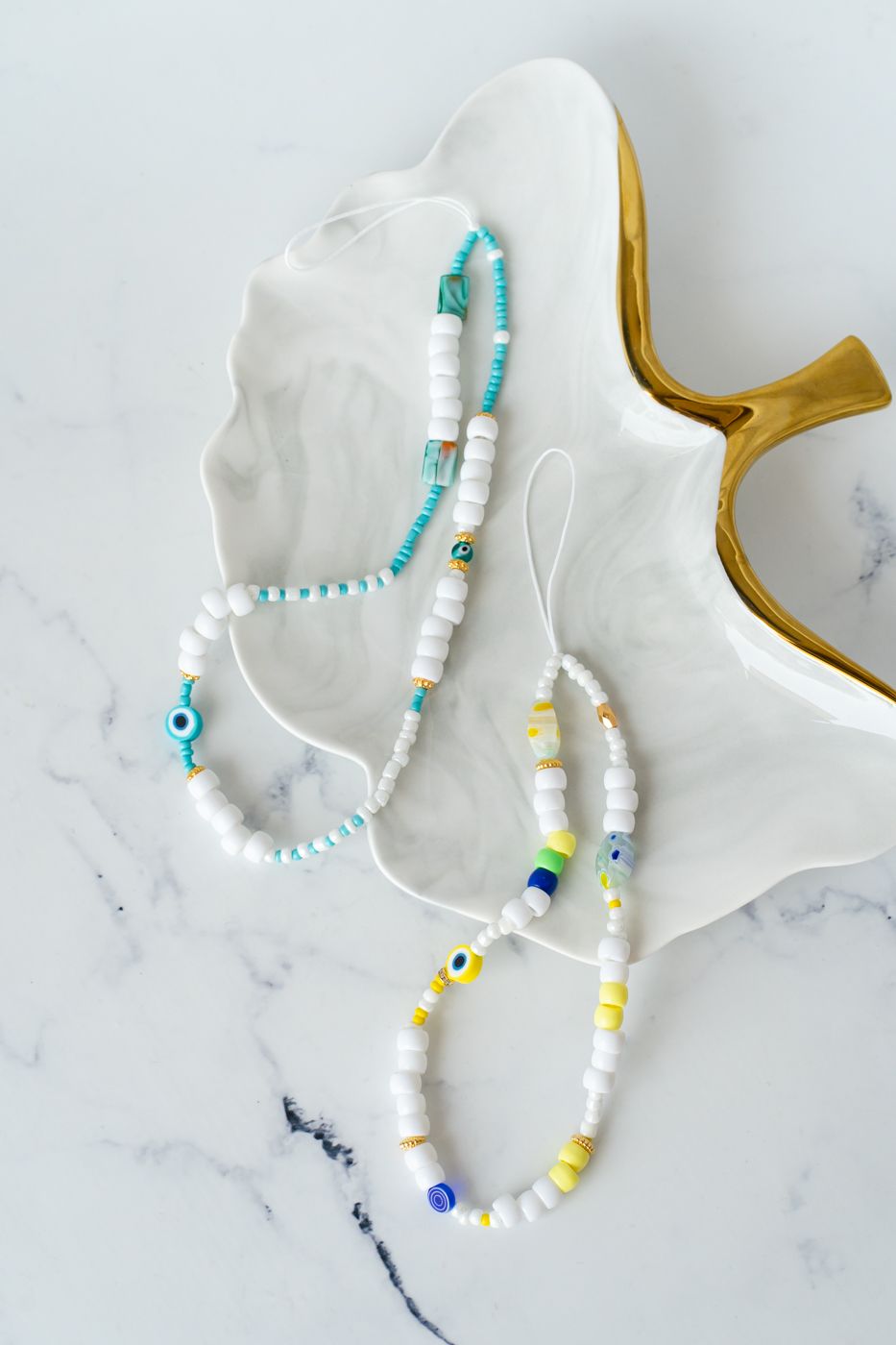Splish splash turquoise phone cord