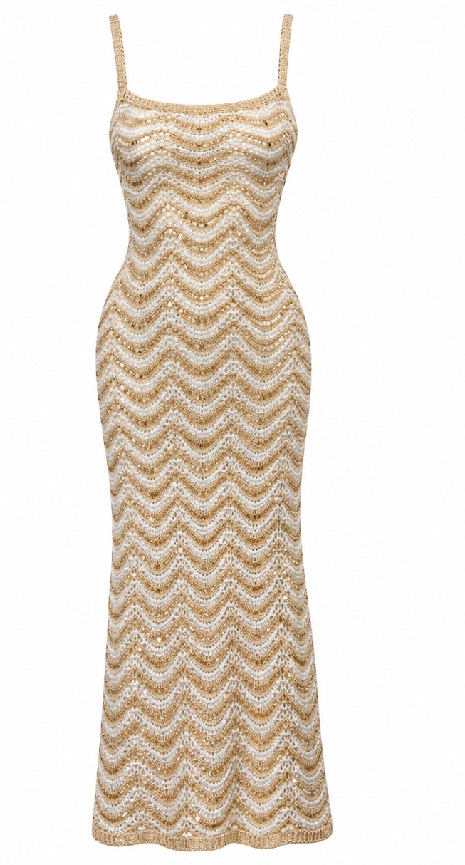 Mykonos Crochet Dress White