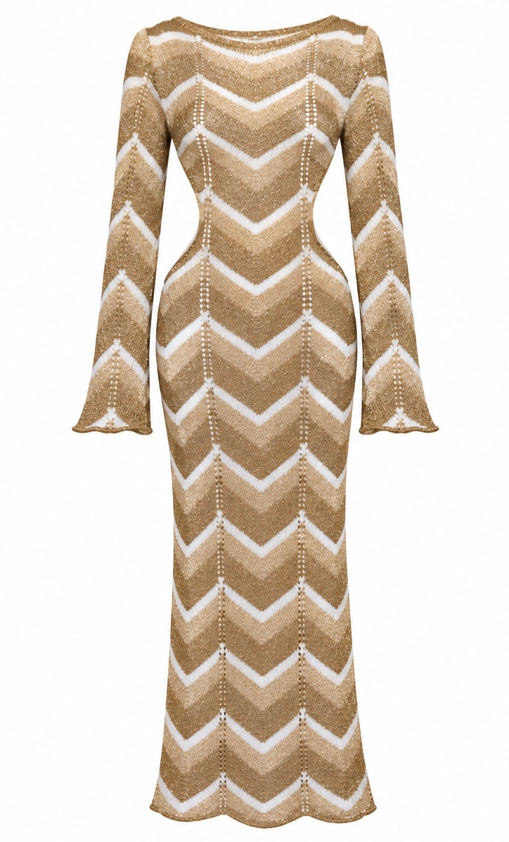 Hydra Gold Knit Dress