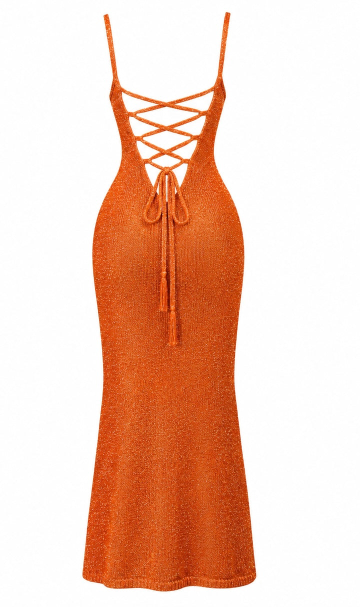 Corfu Bronze Knit Dress