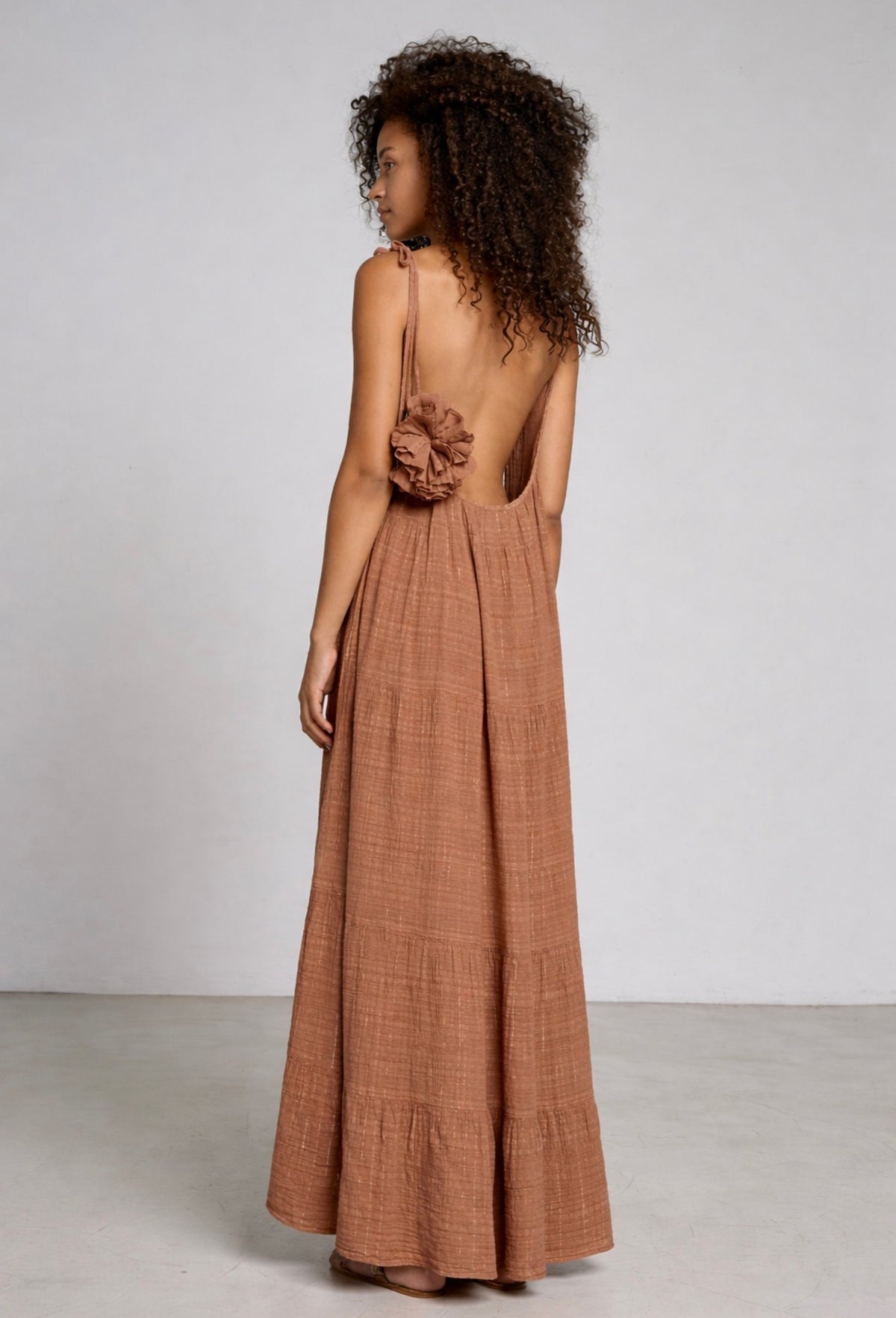 Christian zen Mirabella maxi dress brown back.jpg