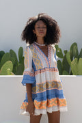 Gold Lightblue Beige Dress — Mystery Resort
