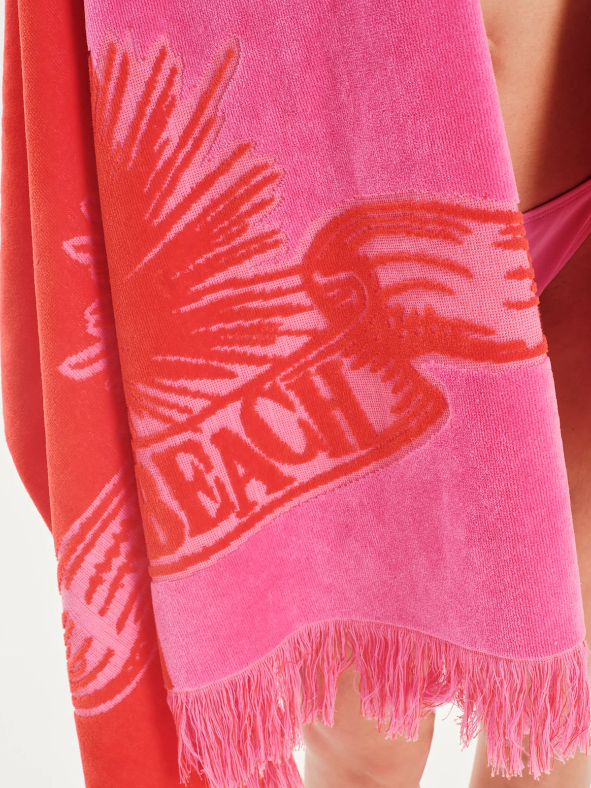 Bicolor Bubblegum Orange | Velvet Beach Towel — Sun of a Beach