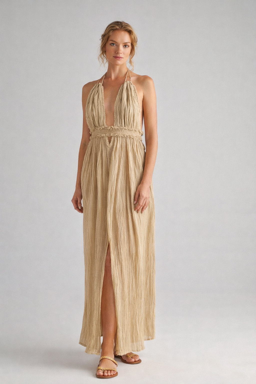 DArtemide calypso maxi dress sand front.png