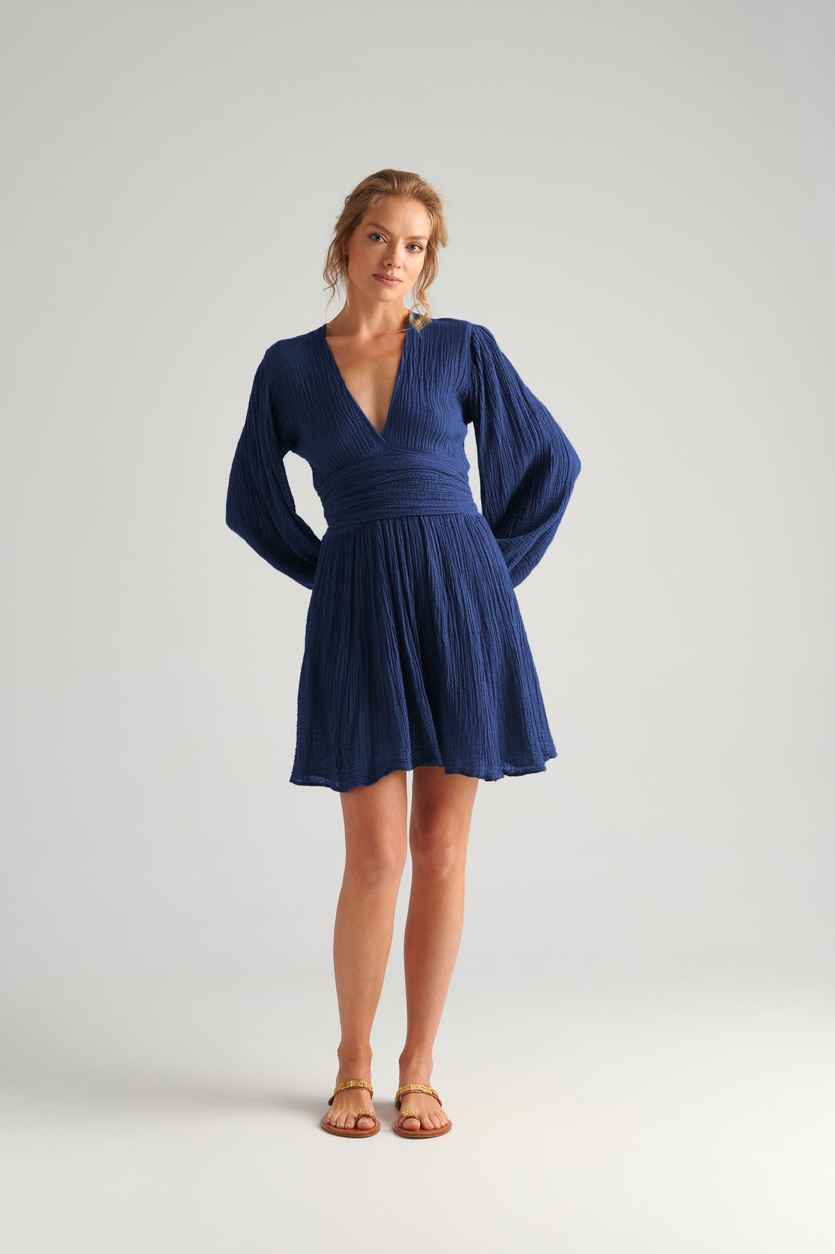Dartemide Nephele mini dress dark navy front.jpg