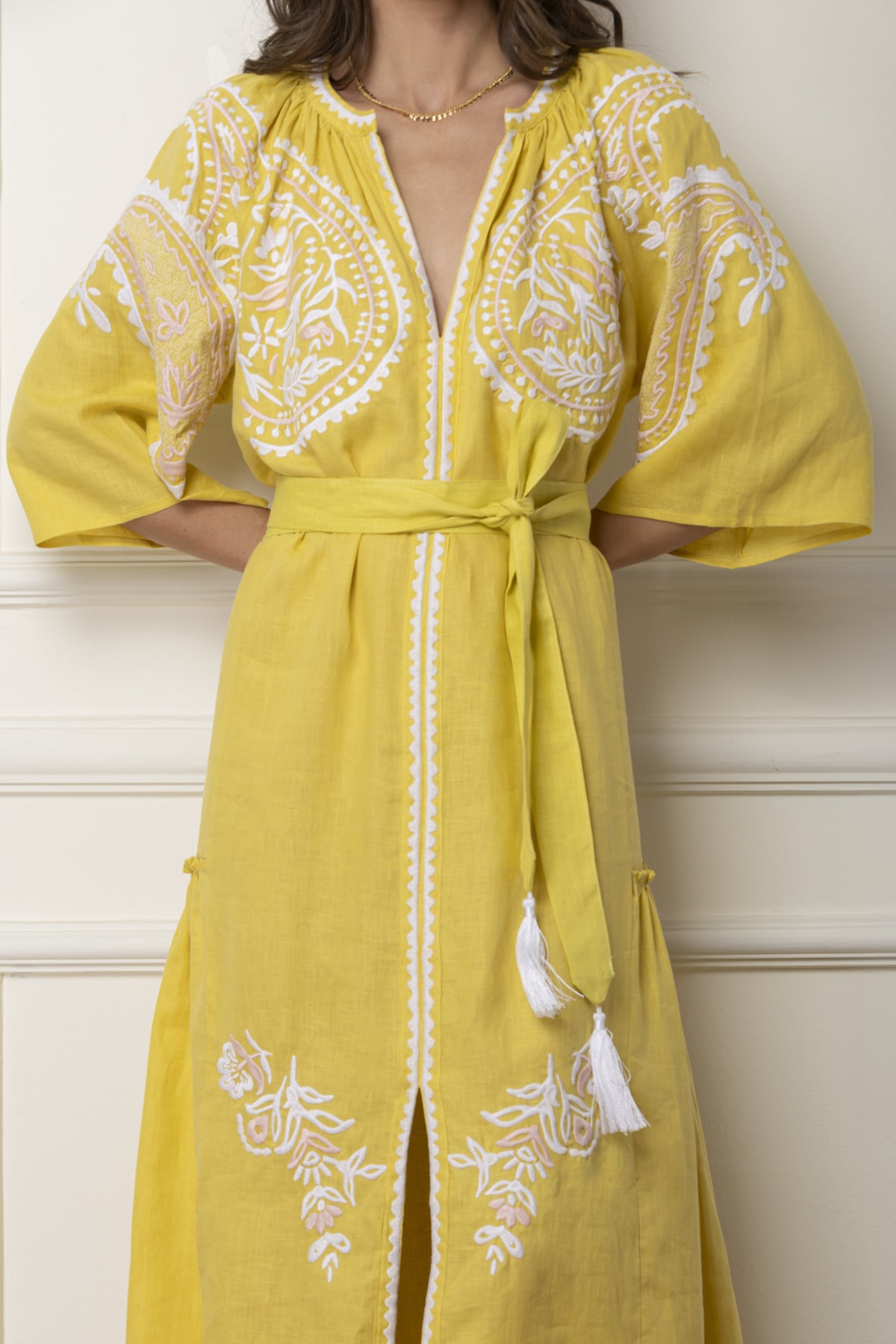 Etoile areti maxi yellow dress 4.jpg