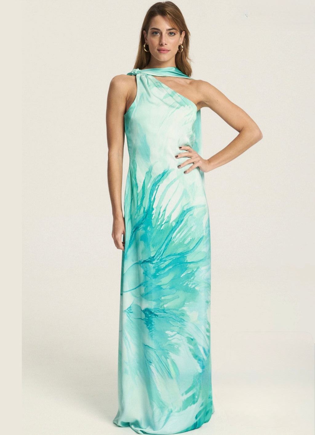 Fivepm Directors' cut Dress Green front.jpg