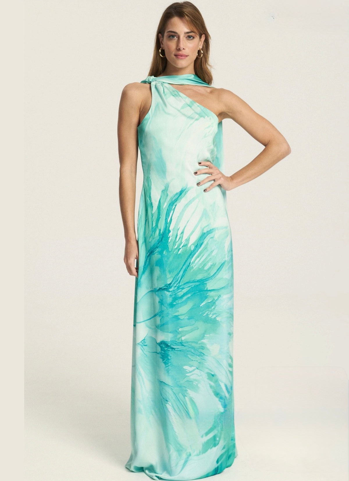 Fivepm Directors' cut Dress Green front.jpg