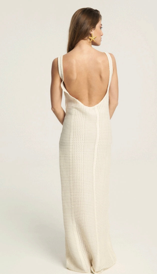 Fivepm framed dress back beige.jpg