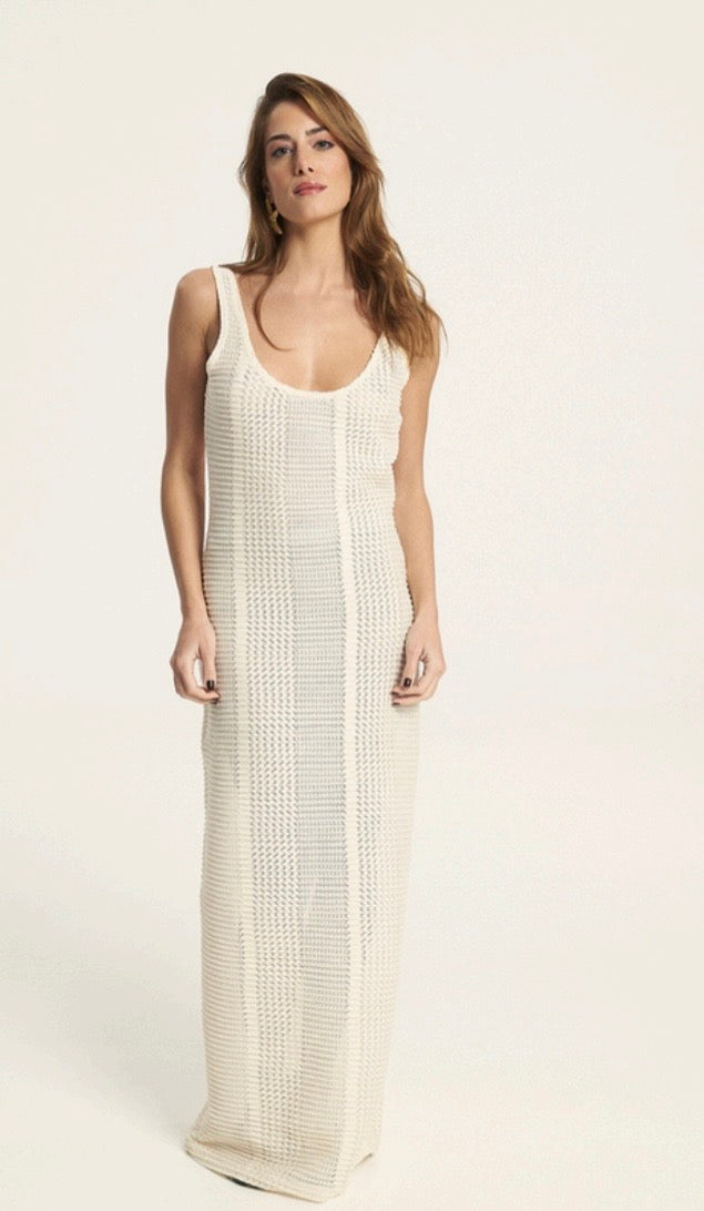 Fivepm framed dress front beige.jpg