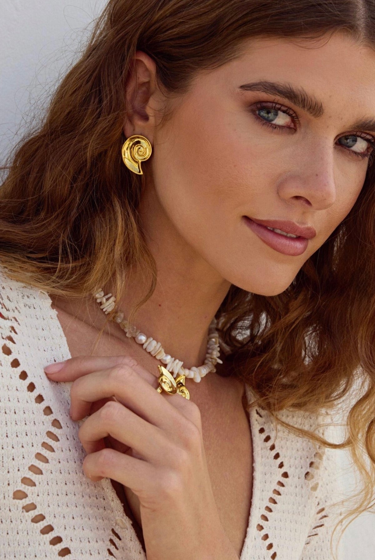 Cirra Earrings Gold — Reve Jewel