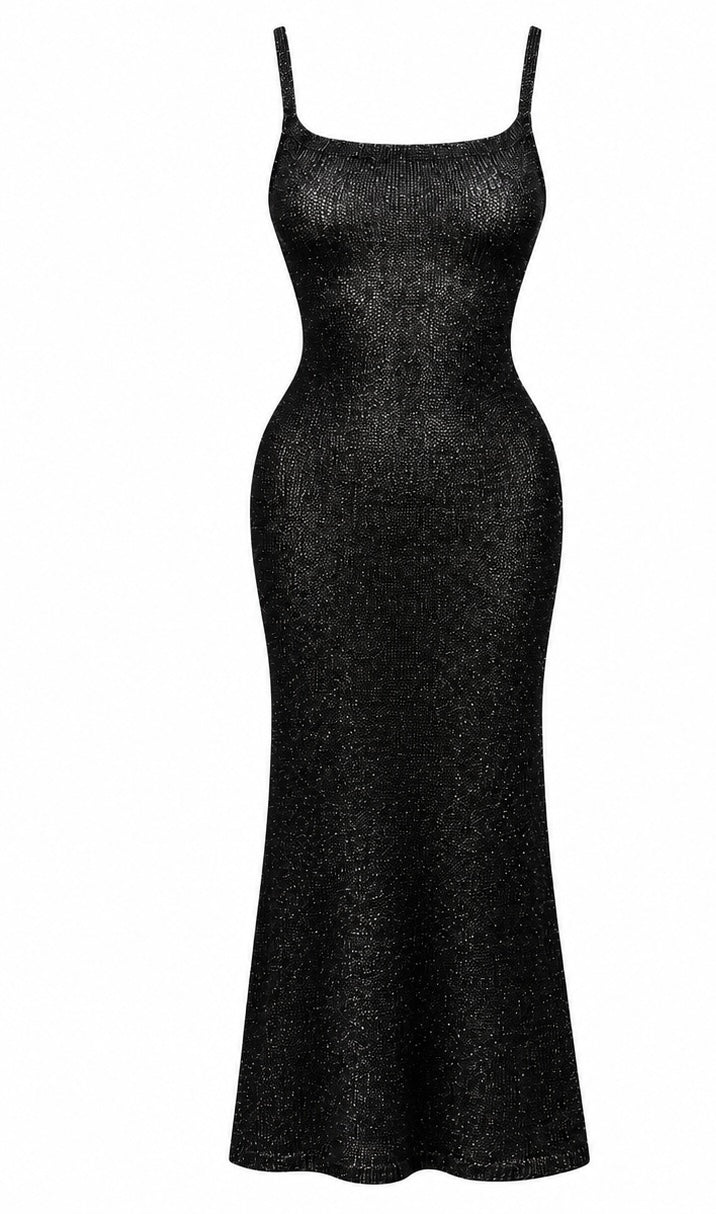 Corfu Black Knit Dress