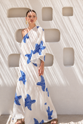 Blue Off White Starfish Dress — Mystery Resort