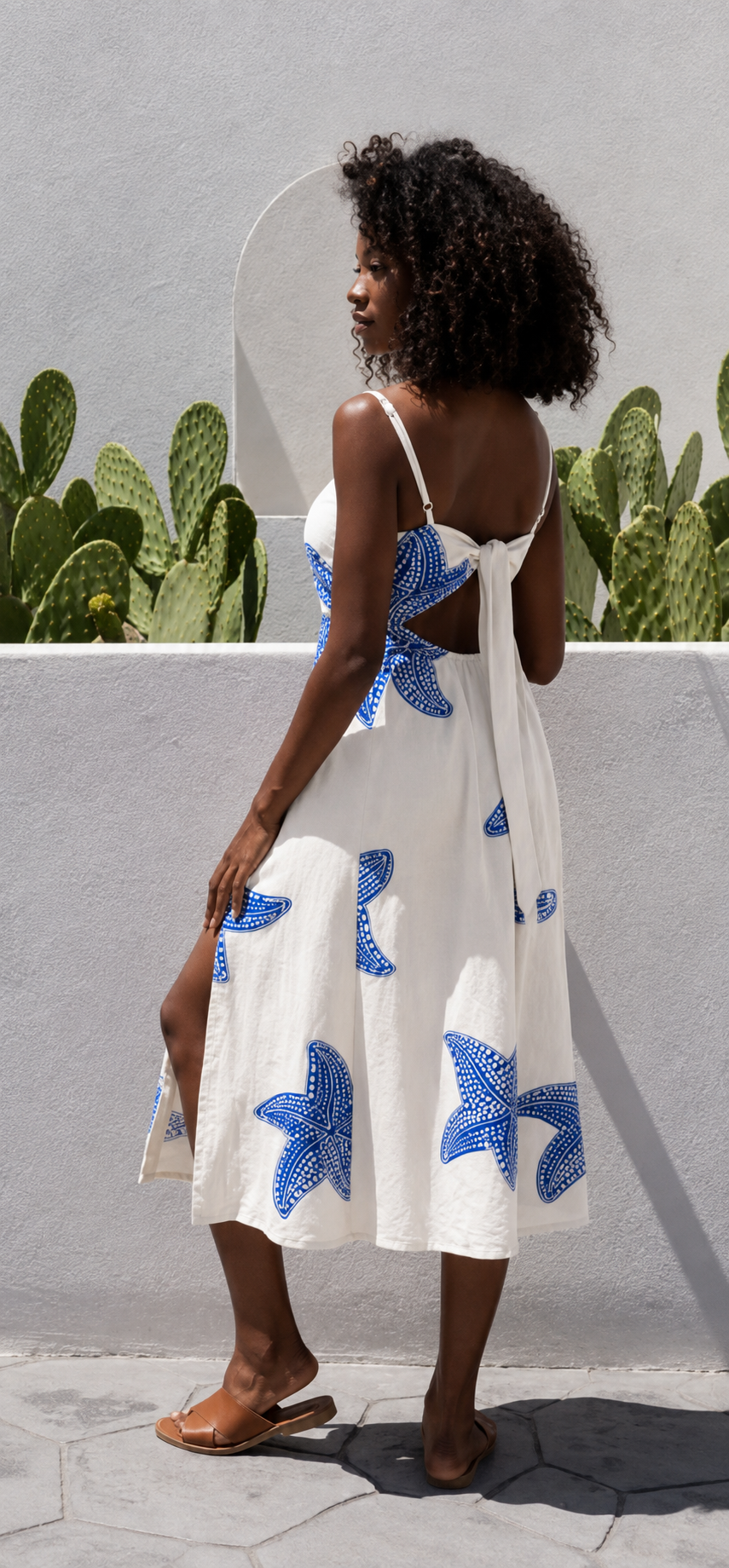 Blue Offwhite Dress — Mystery Resort