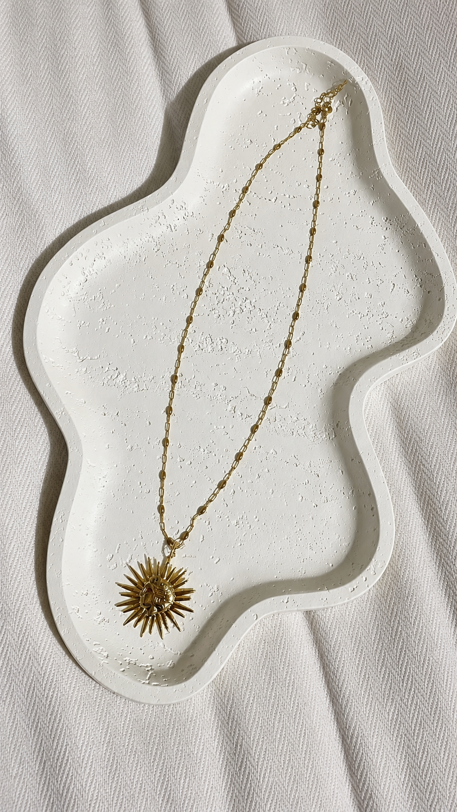 Sun Charm - Bronze Enamel Chain — Hermina Athens