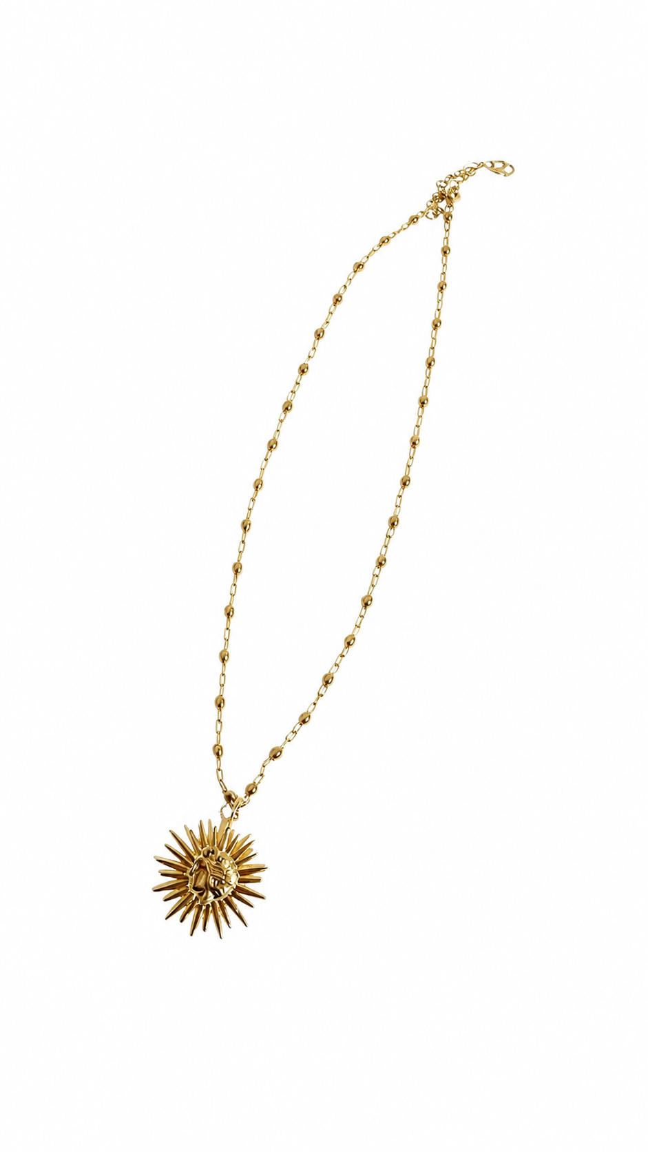 Sun Charm - Bronze Enamel Chain — Hermina Athens