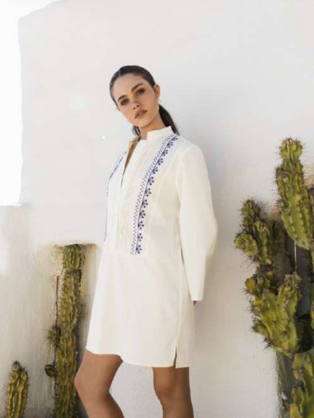 Aktaia Crème Cotton Poplin — Klotho Crete