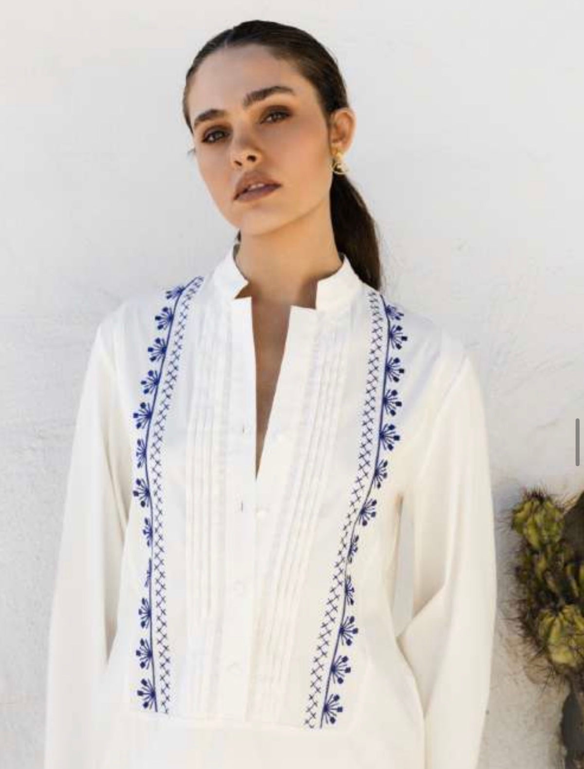 Aktaia Crème Cotton Poplin — Klotho Crete