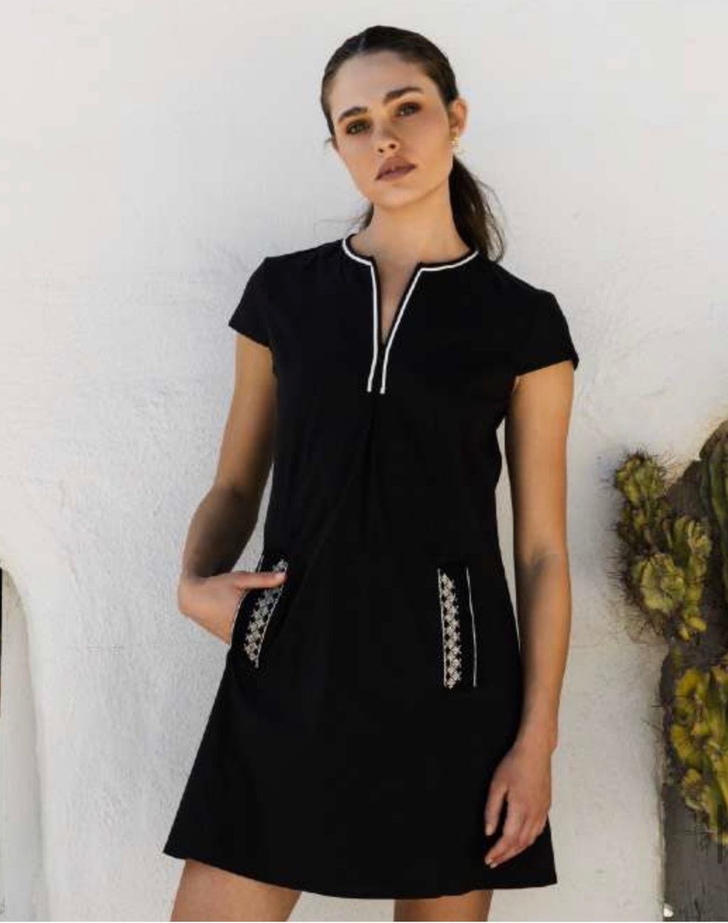 Kymo Black Cotton Poplin — Klotho Crete