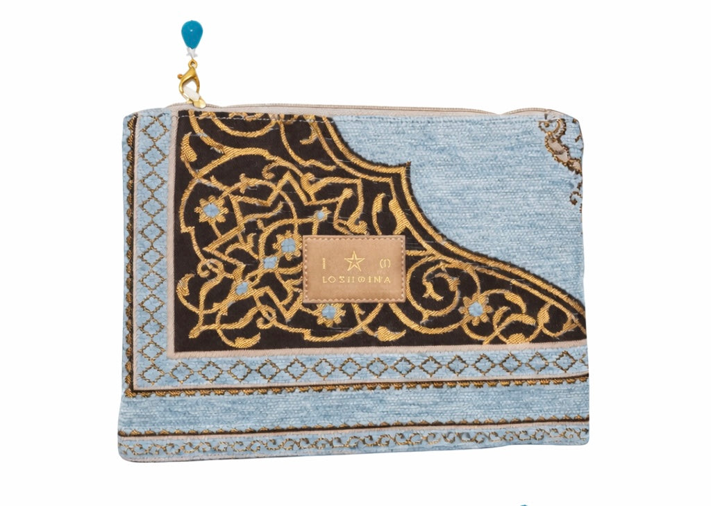 iosifina blue arabian clutch.jpg