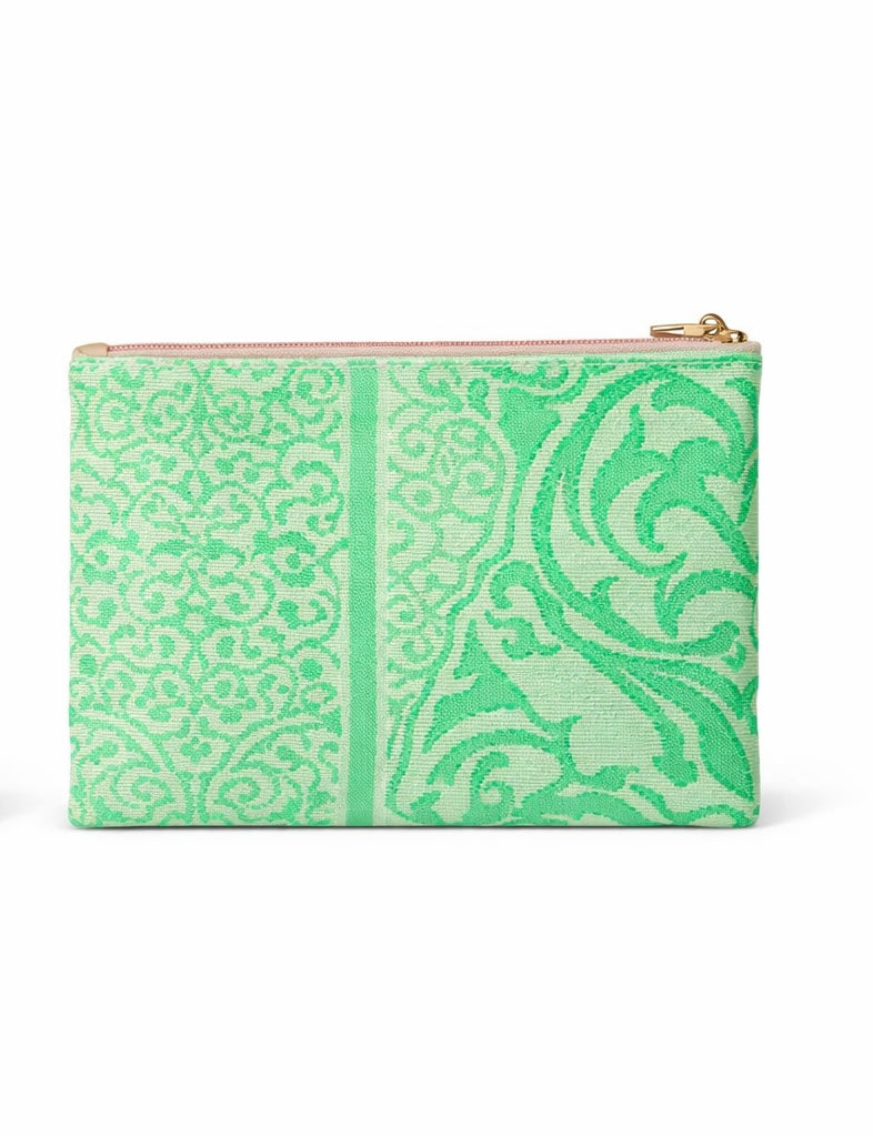 iosifina green satin clutch.jpg